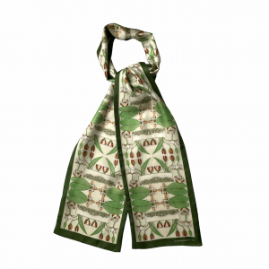 "Nénuphar" silk scarf