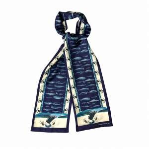 "Baleine" silk scarf