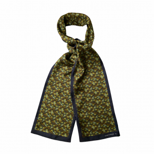 "Martin-pêcheur" silk scarf