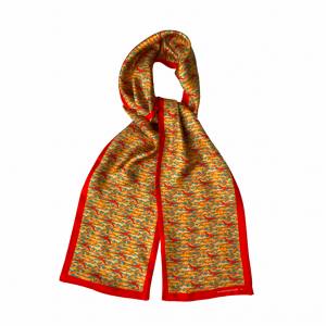 "Aigle" silk scarf