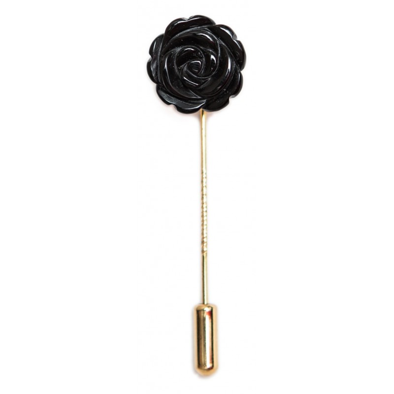 Rose Agate Noir - boutonniere